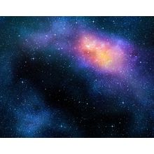 Pink Space Burst Wall Mural