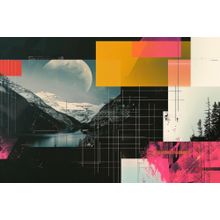 Techno Landscape 7 Wall Mural