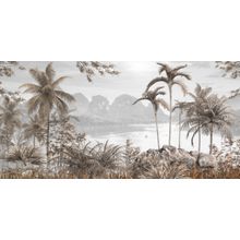 Tropical Landscape With Palm Trees And Sea Wall Mural
