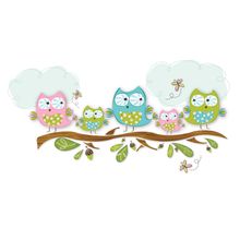 Whoo's Cute - Hanging Out on a Limb Wall Mural