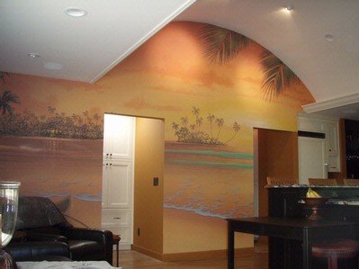 Island Passion Wall Mural in home