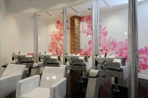 Orchid I Wall Mural in salon