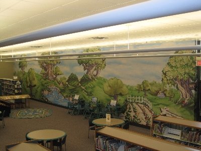 Storybook Hollow Wallpaper Mural in kids space