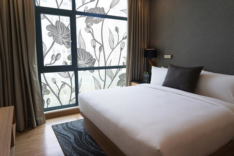 window film in bedroom