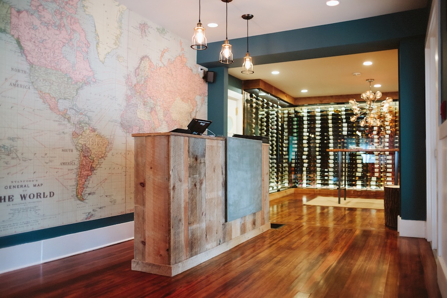 custom mural in restaurant