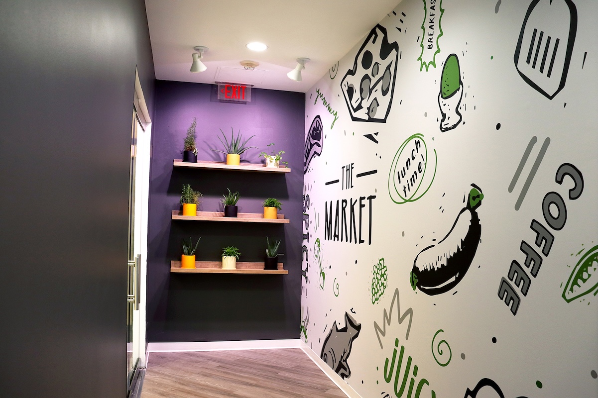 custom mural in office