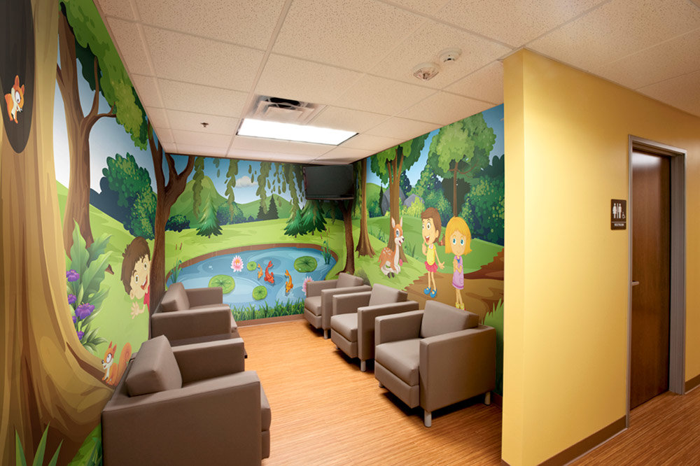 Photo Of Friendly Forest Room Wrap In A Waiting Room