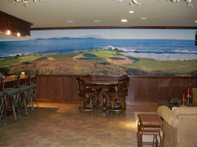 Pebble Beach Golf Links - 7th Hole Wallpaper Mural in bar