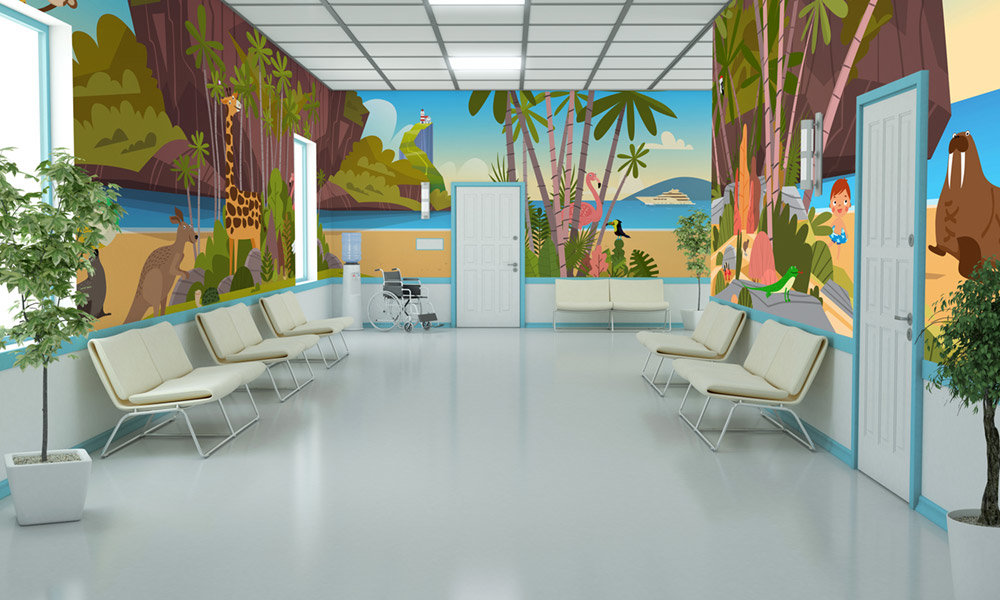 Photo Of Endless Beach Room Wrap In A Waiting Room